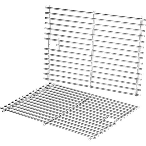 Pièce compatible pour Grille de cuisson de 38,1 cm pour Weber Spirit 200 210 avec contrôle latéral, Spirit 500, Genesis Silver A, pièces de rechange pour Kenmore, Weber 7521 7522 7523 65904 65905, gri (1/5)