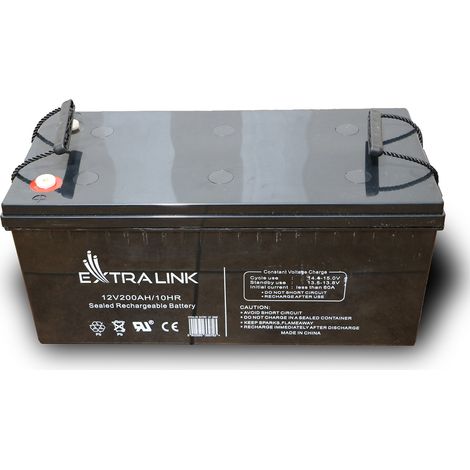 Extralink AKUMULATOR BATTERY ACCUMULATOR AGM 12V 200AH - Batterie Sealed Lead Acid (VRLA) (1/3)