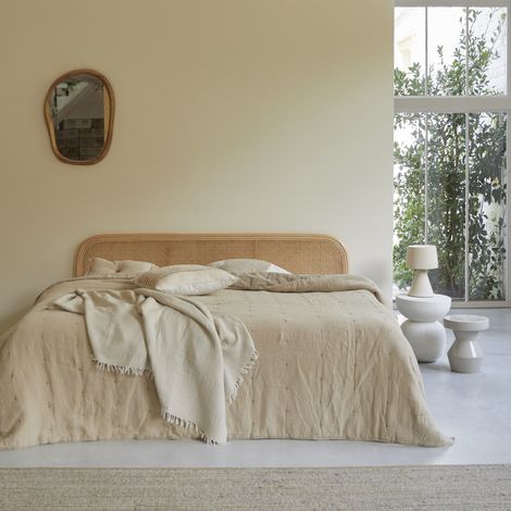 Tikamoon Joséphine Tête de lit en rotin H 80 cm × L 200 cm × P 3 cm (1/4)
