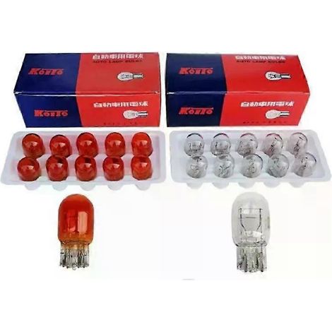 Für T20 W21W 582 7440 T20 W21/5W 580 7443 21/5W Standlicht-Autolampe Halogenlampe warmweiß blau rot Warnlicht Blinker Auto Lampe-JXLGV (1/4)
