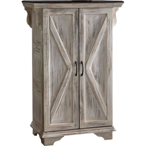 Schrank Mango / Akazie 90x45x135 weiß gewachst CASTLE-ANTIK 267