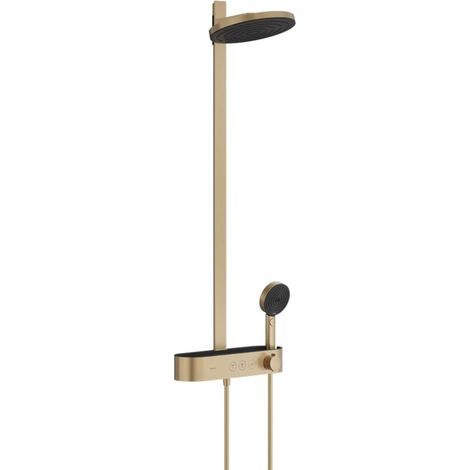 Hansgrohe Pulsify S - Conjunto de ducha con termostato, diámetro 26 cm, 3 chorros,EcoSmart,bronce cepillado 24241140 (1/5)