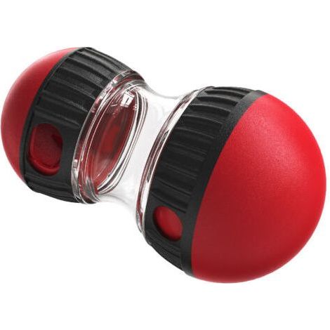 Dog Treat Dispenser, Red Ball, 3.44 x 3.44 x 6.1 Inches, 1 Toy, Adjustable Educational Treat Dispenser, Puppy Toy (1/5)