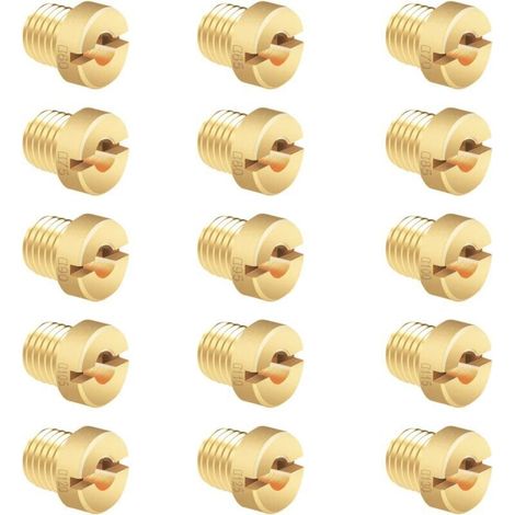 Kit de 15 surtidores principales para carburador M660: 130 surtidores principales de 12 y 17,5 mm para carburadores Dell'Orto PHBN-PHVA-Crezuo.-Crezuo