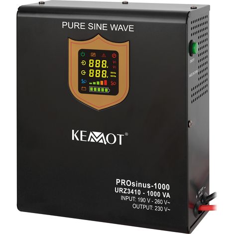 Convertisseur de puissance sinusoïdale UPS 12V 230V 1000VA/700W (1/5)