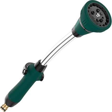 Function Garden Car Wash Water Gun Adjustable High Pressure Long Rod Spray Gun Thumb Control Zinc Alloy Metal Spray Long Gun (1/5)