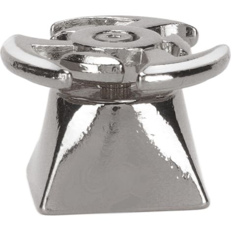 Touche rotative en métal, forme ergonomique, personnalisable, grise, pour claviers mécaniques