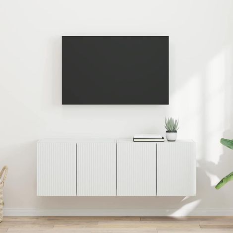 TV-Wandschrank 2 pcs Weiß 59,5 x 31 x 40 cm Holzwerkstoff