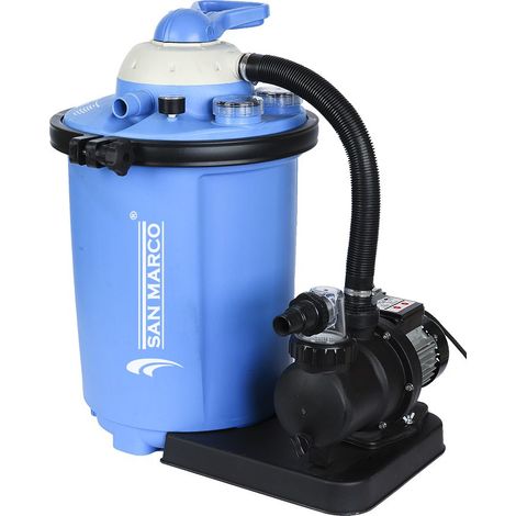 Filtro a Sabbia piscina San Marco con Aqualoon 10 m3/h (1/4)