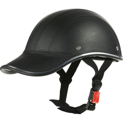 Casque de moto style casquette de baseball avec visière, demi-masque pour scooter et urbain (1/5)
