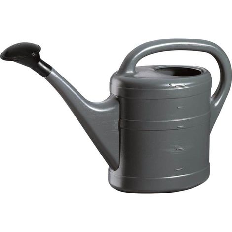 Gießkanne 5l, anthrazit, Kunststoff, Blumengießkanne, mit Brause