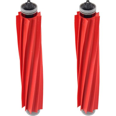 2 Pièces Brosses pour Roborock S7 Q7, Brush Ersatzteile pour S7 Maxv/S7 Maxv Ultra/S7 Pro Ultra/Q Revo/Q7 Max Aspirateur, Séparable Brosse en Caoutchouc, Rouleau Brush pour Roborock