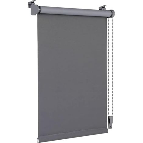 Tenda a Rullo Oscurante Termica Grigia Senza Foratura 55x160 cm (1/5)