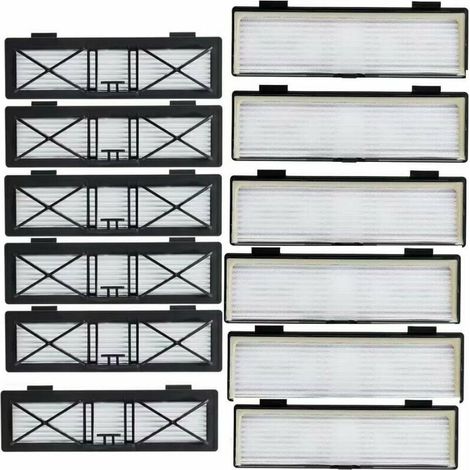 Jeu de 12 filtres de connexion pour Neato Botvac, Neato Botvac, série de connexions D75/80/85, avec brosse de nettoyage gratuite (1/5)