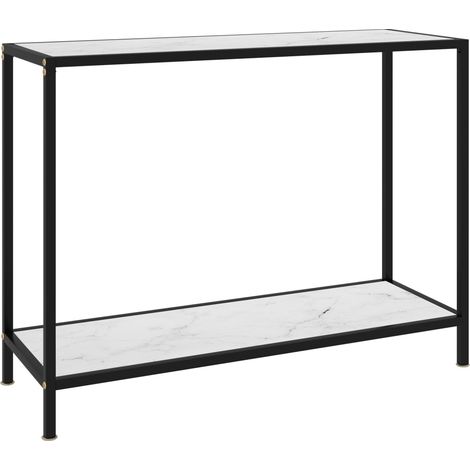 Konsolentisch Weiß 100x35x75 cm Hartglas vidaXL