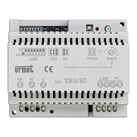 Relè attuatore sistema 2Voice 6 moduli DIN 230V Urmet 1083/80