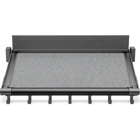 Foldable Wall-Mounted Shoe Drying Rack without Drilling 44 cm Grey (1/5)