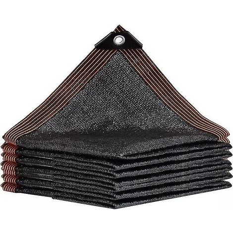 Toile de protection solaire pour serre, filet d'ombrage avec bords renforcés et œillets, résistant aux UV, occultation à 90 %, pour brise-soleil extérieur dans un jardin.