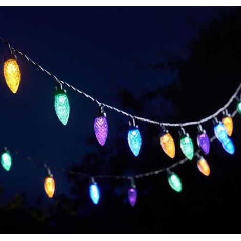 Smart Garden 30 x Solar MultiPower White Colour Pine Cone String Lights Mains (1/3)