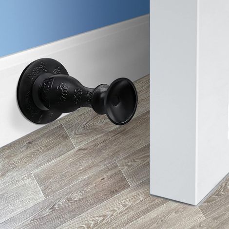 Butées porte silicone autocollantes pour plinthes sans perçage (1/4)