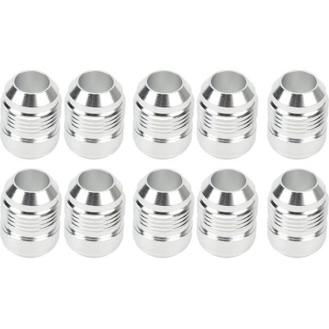 Jeffergarden 10 pièces AN10 filetage mle billette avec 3/4in diamètre filetage mle soudure sur raccord bonde universel aluminium mle soudure raccord adaptateur-DOU