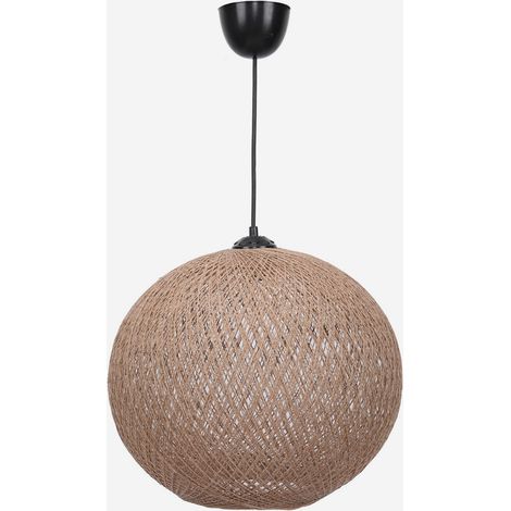 Handgefertigter Jute-Hängeleuchter Liora