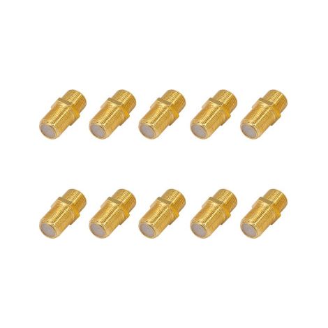 HDSAT 10X Raccord de Fiche F FEMELLE FEMELLE Or tnt satellite