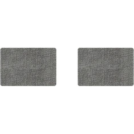 Set de Table Lavable Plastique: Dessous de Table Double Face, Lot de 6 Sets de Table (Gris foncé), Résistant à la Chaleur et Antidérapant 43x30cm