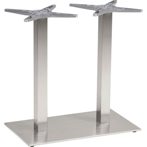 Plattentischgestell Salzach-2-Bar Tischgestell Höhe 720 mm Edelstahl satiniert