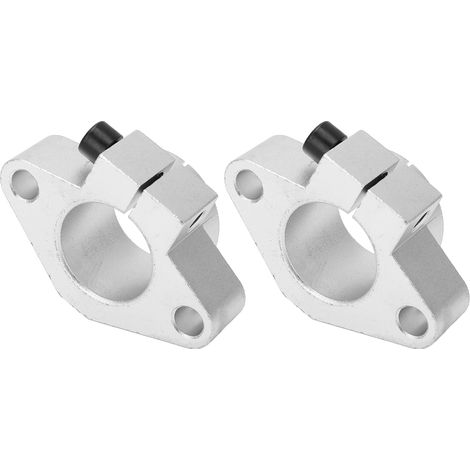 2 supports de rail de guidage à billes pour mouvement linéaire, pour arbre de 40 mm de diamètre SHF40 (1/5)