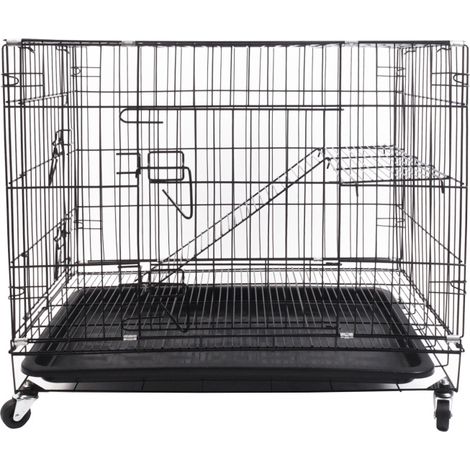 Aga Kleintierkäfig 76x50x59 cm Metallkäfig für kleine Haustiere, Hamsterkäfig, Mäusekäfig, Nagerkäfig, Rattenkäfig
