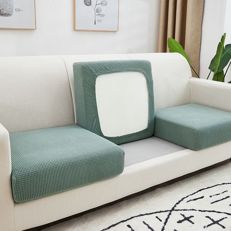 Green High Elastic Sofa Seat Cover Living Room Sofa Seat Cover Soft Non-Slip Furniture Cover with El (1/5)