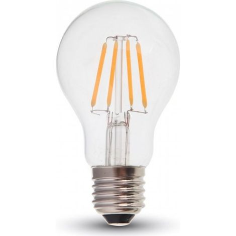 V-TAC PRO VT-256 287 Lampadina LED Chip Samsung E27 6W A60 Filamento 2700K (1/5)