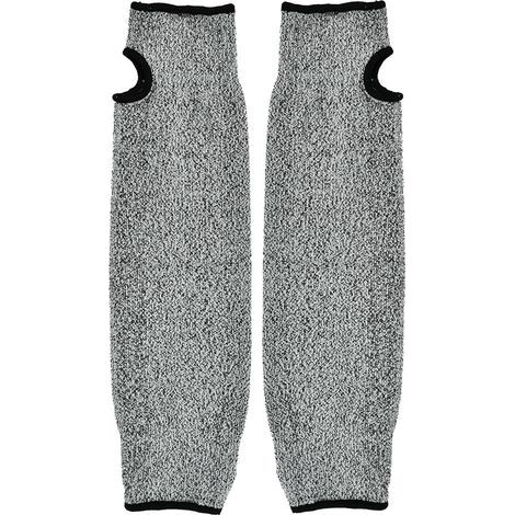 SJLERST 1 paire de gants de travail à manches longues, protection des bras, résistants aux coupures, Anti-Abrasion (45cm) (1/5)