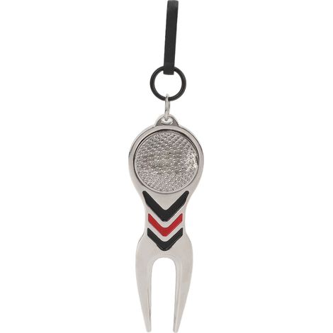 Outil de Réparation de Pitch Divot pour Golf, Fourchette à Gazon avec Porte-clés pour Terrain de Putting (1/5)