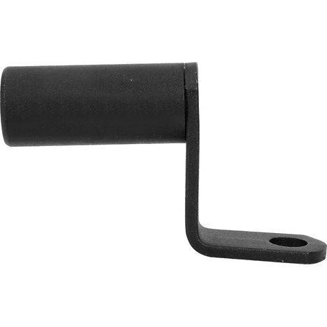 Support de rétroviseur moto avec fixation pour téléphone et serrage sur guidon, noir (1/5)