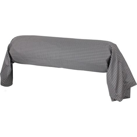 Taie de traversin satin coton ENZO 240x43 cm