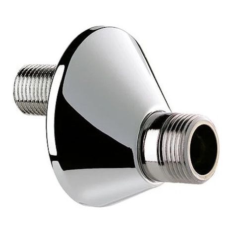 Delabie – Raccord décalé 21mm M1/2"-M3/4" – Laiton massif – Décalage universel 21mm – Rosaces ABS Ø 70mm incluses – Installation rapide