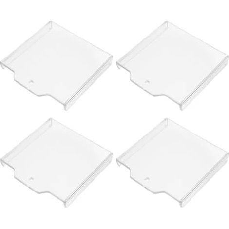 Cache Transparent pour Bouton-Poussoir d'Arrêt Urgence, Lot de 4, Protection Incassable Équipement Sécurité Incendie, Résistant Vandalisme et Usage Industriel -