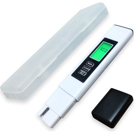 Testeur de qualité de l'eau : TDS-mètre, EC-mètre, thermomètre 3 en 1, 0-9990 ppm, eau potable, testeur d'eau pour aquarium (1/5)