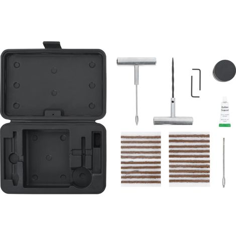 27 Piece Car Tire Repair Kit vidaXL