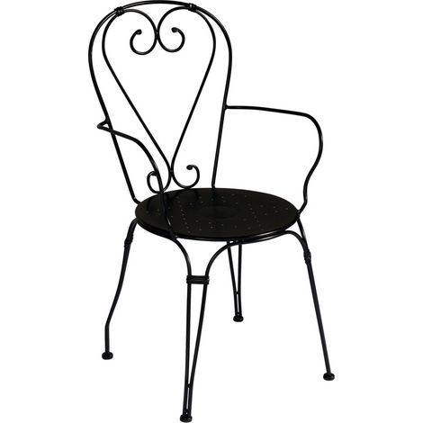 Set 4 Sedie Bar e Giardini con Cuscini e Braccioli Impilabili Sedie Arredo Esterni e Bed and Breakfast (1/2)