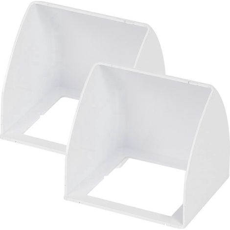 Lot de 2 housses de protection universelles contre la pluie pour sonnette-9.x9.6cm-White