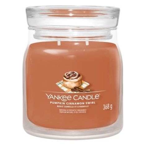 YANKEE CANDLE, GIARA MEDIA, PUMKIN CINNAMON SWIRL, CASA, PROFUMATORI AMBIENTI