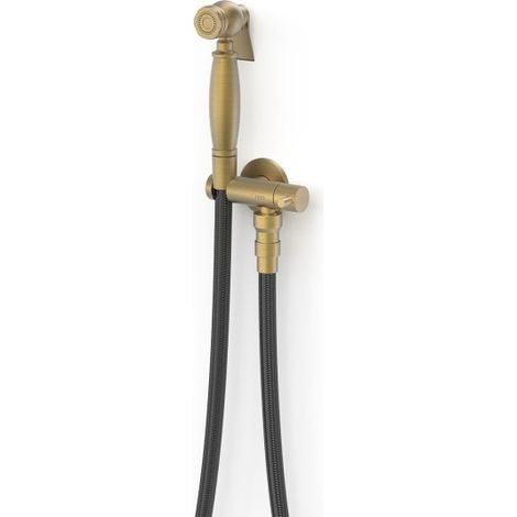 Mitigeur encastré avec douche pour WC Laiton vieilli Mat - TRES 24112352LM