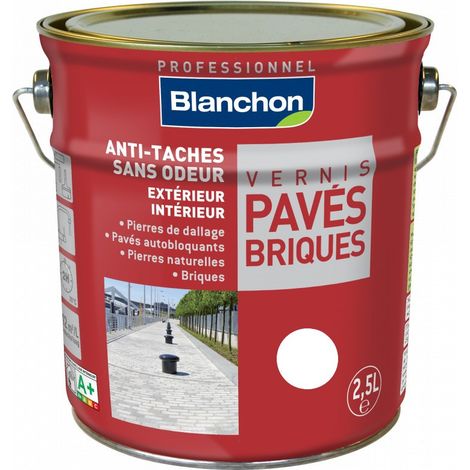 Blanchon – Vernis mat pour pavés et briques, protection intérieure et extérieure – 2,5 L
