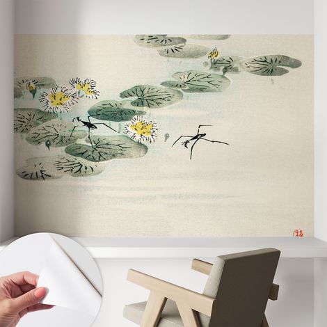 Papier peint autocollant avec imprimé pour intérieur moderne application facile a motif Eaux calmes 104x70 cm (1/5)