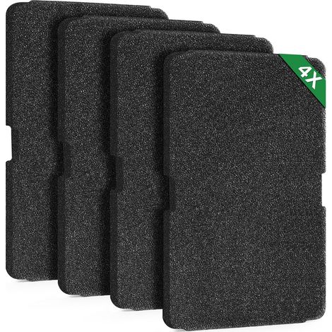 4 hojas, esponja de filtro evaporador para secadora 2964840100, paquete (240 x 155 x 10 mm)