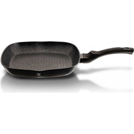 Patelnia granitowa grillowa 28 cm berlinger haus BH-1846 negro plata (1/4)