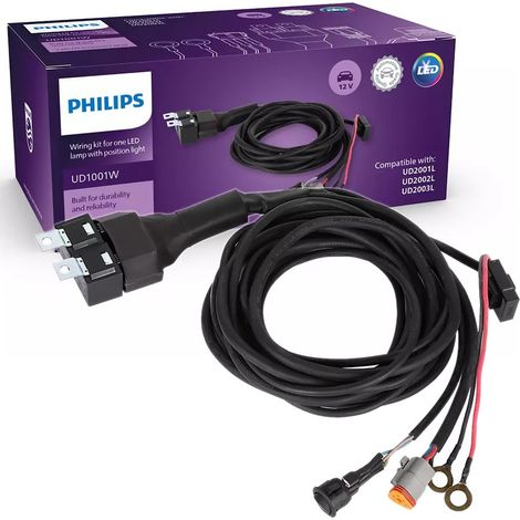 Kit de faisceau de câbles pour 1 lampe LED Philips série UD200XL Ultinon Drive (1/4)